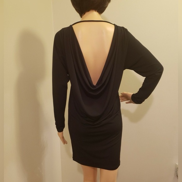 BCBGeneration Dresses & Skirts - BCBG Backless Bodycon Long Sleeve Black dress size XXS